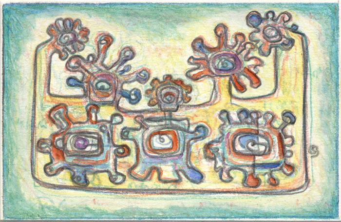 ANIMACCHINA 13X18 acquerello su carta