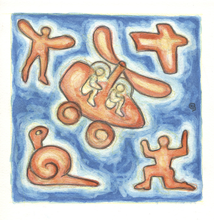 SB251008a 23X23 acrilico su carta
